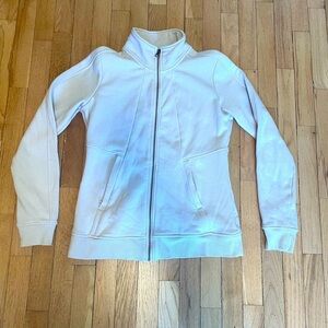 MPG Cream Bomber/Track Jacket Lightweight Athletic Design Women’s M